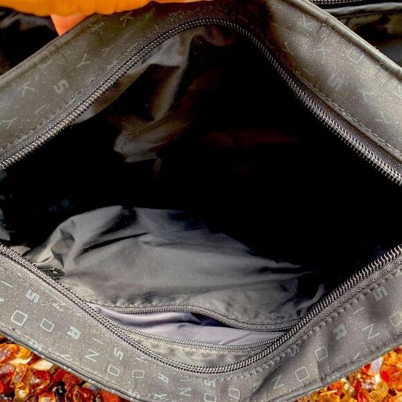 Sonia Rykiel Black Monogram Signature Logo Nylon Shoulder Bag. VGUC - Picture 8 of 8